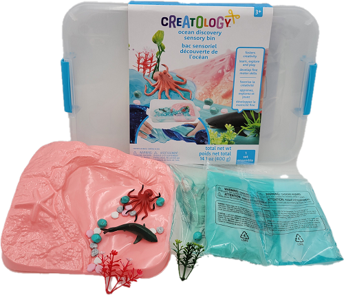 CREATOLOGY OCEAN DISCOVERY SENSORY BIN SET ENSEMBLE 14.1oz