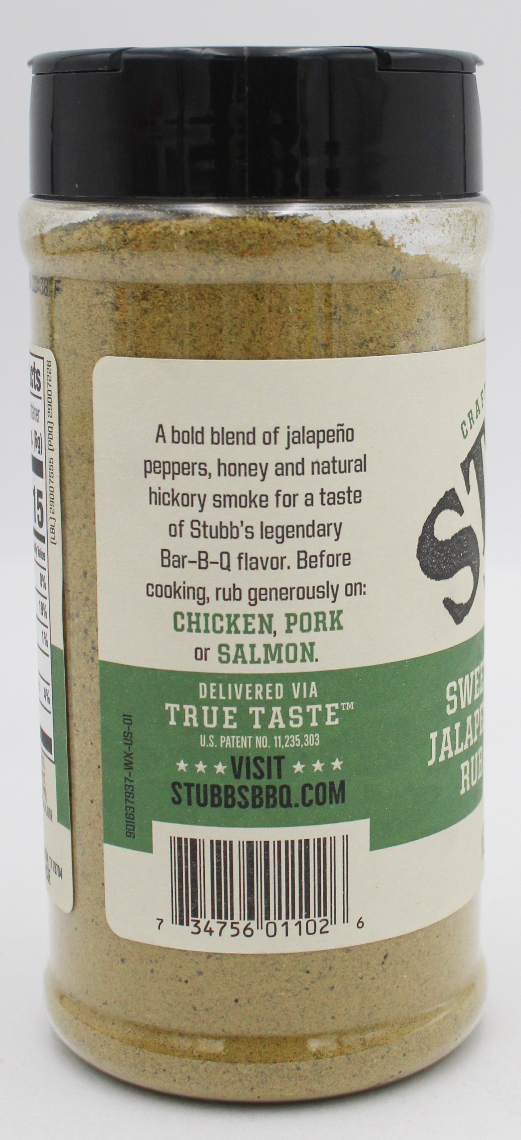 STUBB'S SWEET JALAPENO RUB 11.4 Oz BB 5/14/26