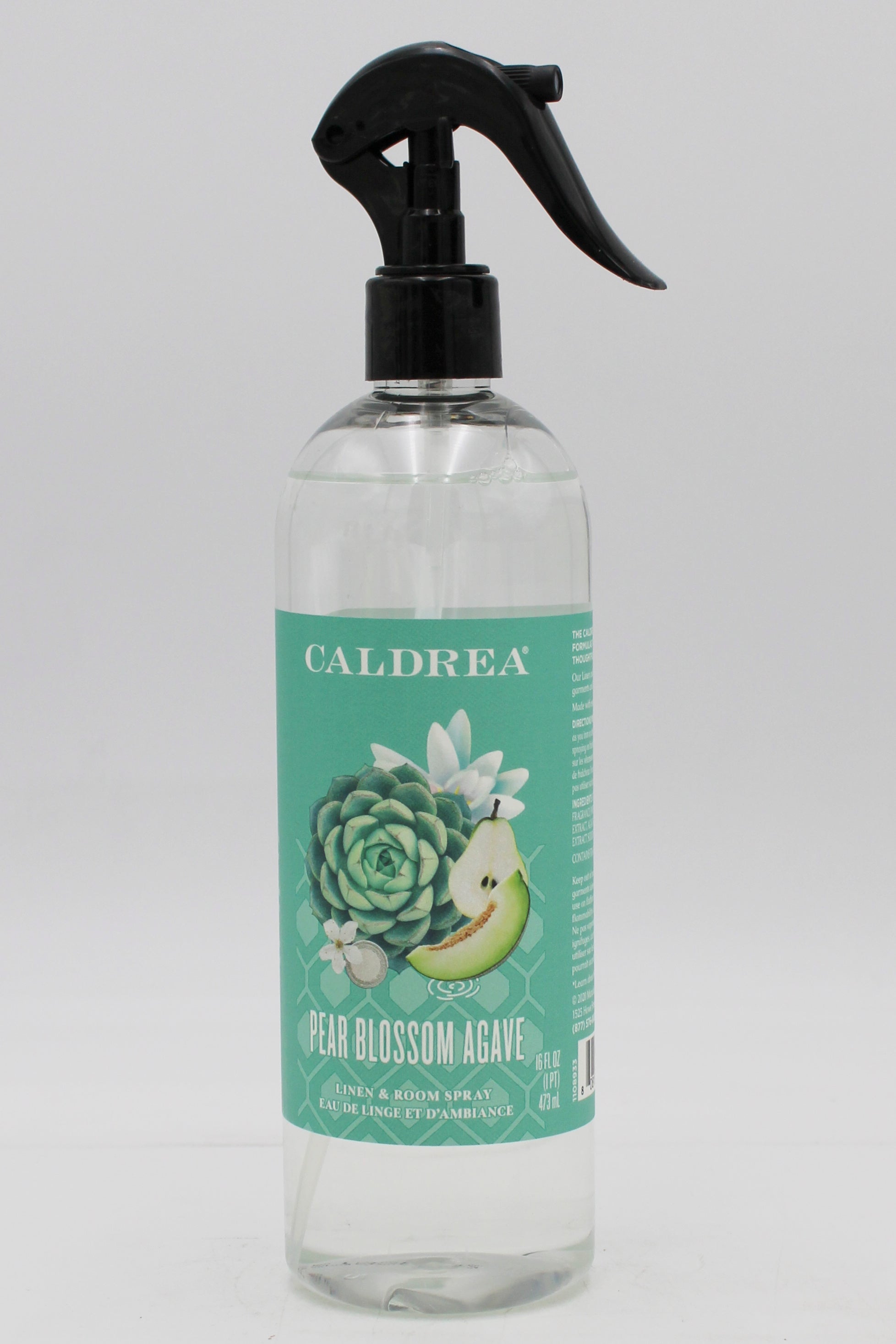 CALDREA LINEN & ROOM SPRAY PEAR BLOSSOM AGAVE 16oz US.