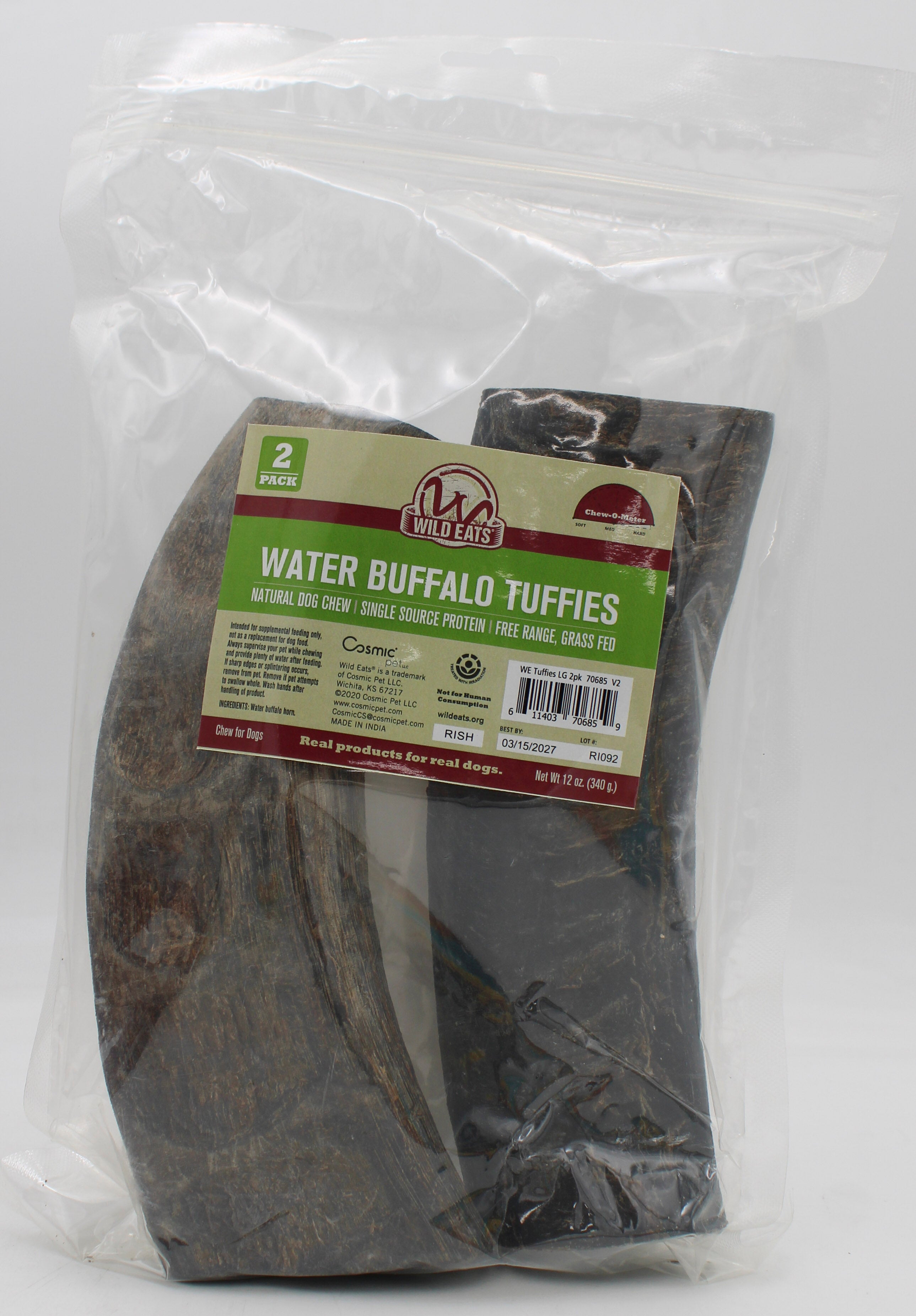 WILD EATS WATER BUFFALO TUFFIE 8" 2PK BEST BY 1/30/27