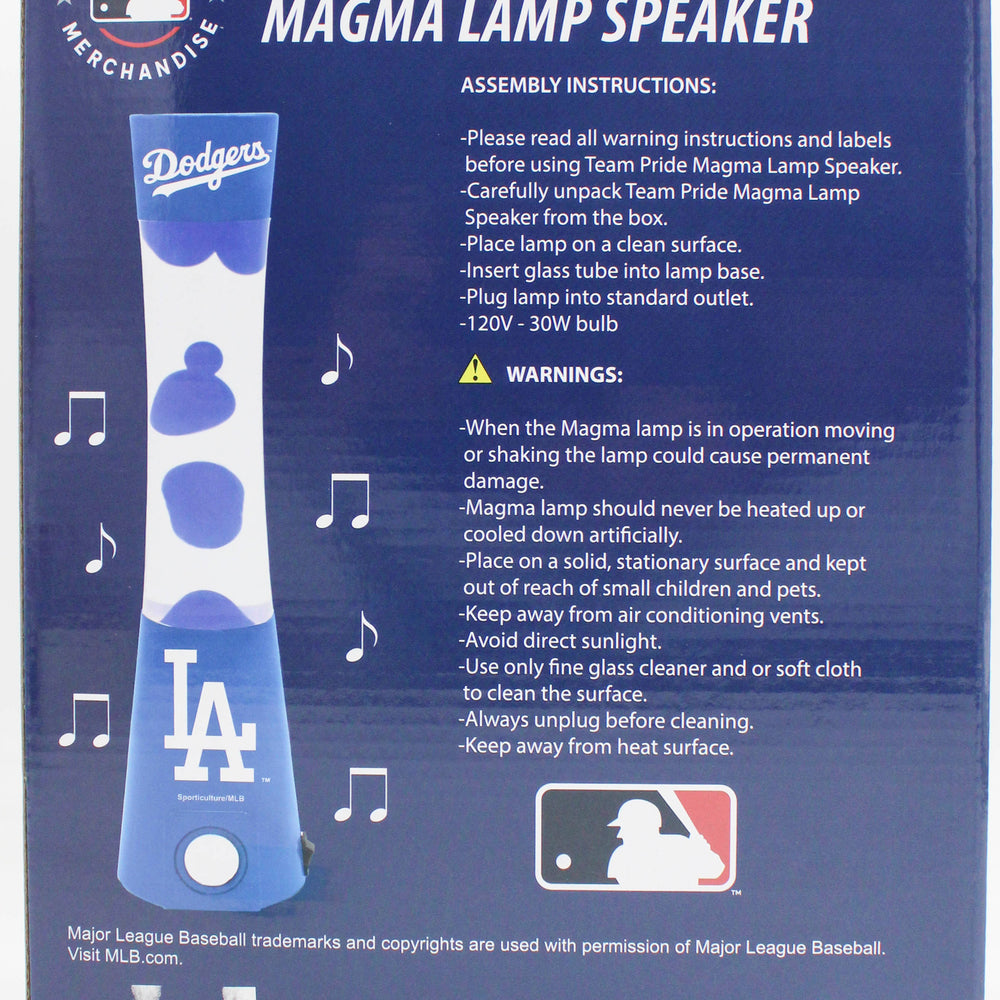 MLB LOS ANGELES DODGERS LAVA LAMP SPEAKER 16.5"