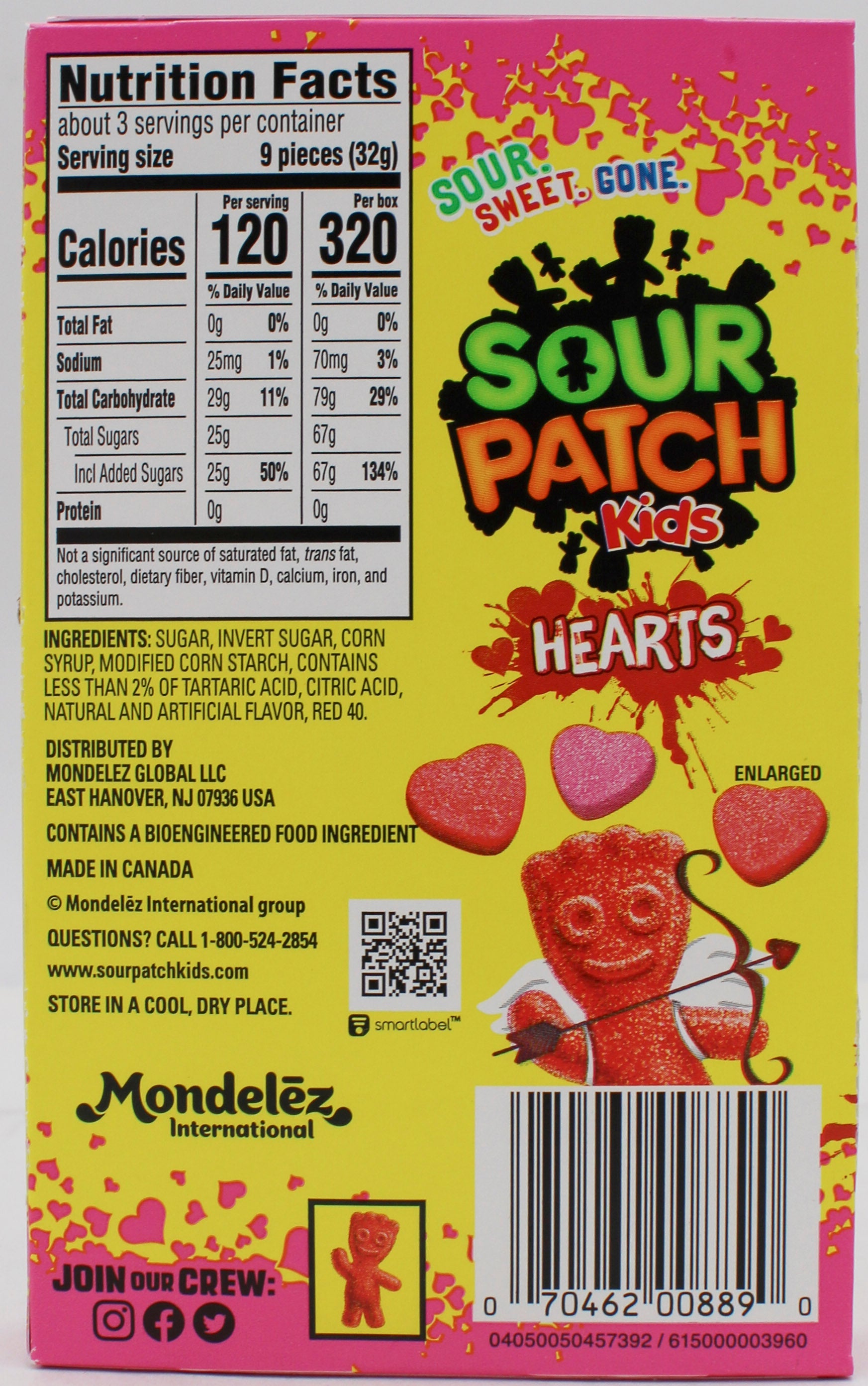 SOUR PATCH KIDS HEARTS THEATRE BOX 3.1 Oz BB 10/19/26