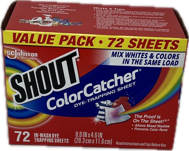SP SHOUT COLORCATCHER VALUE PACK 72CT DYE-TRAPPING SHEET