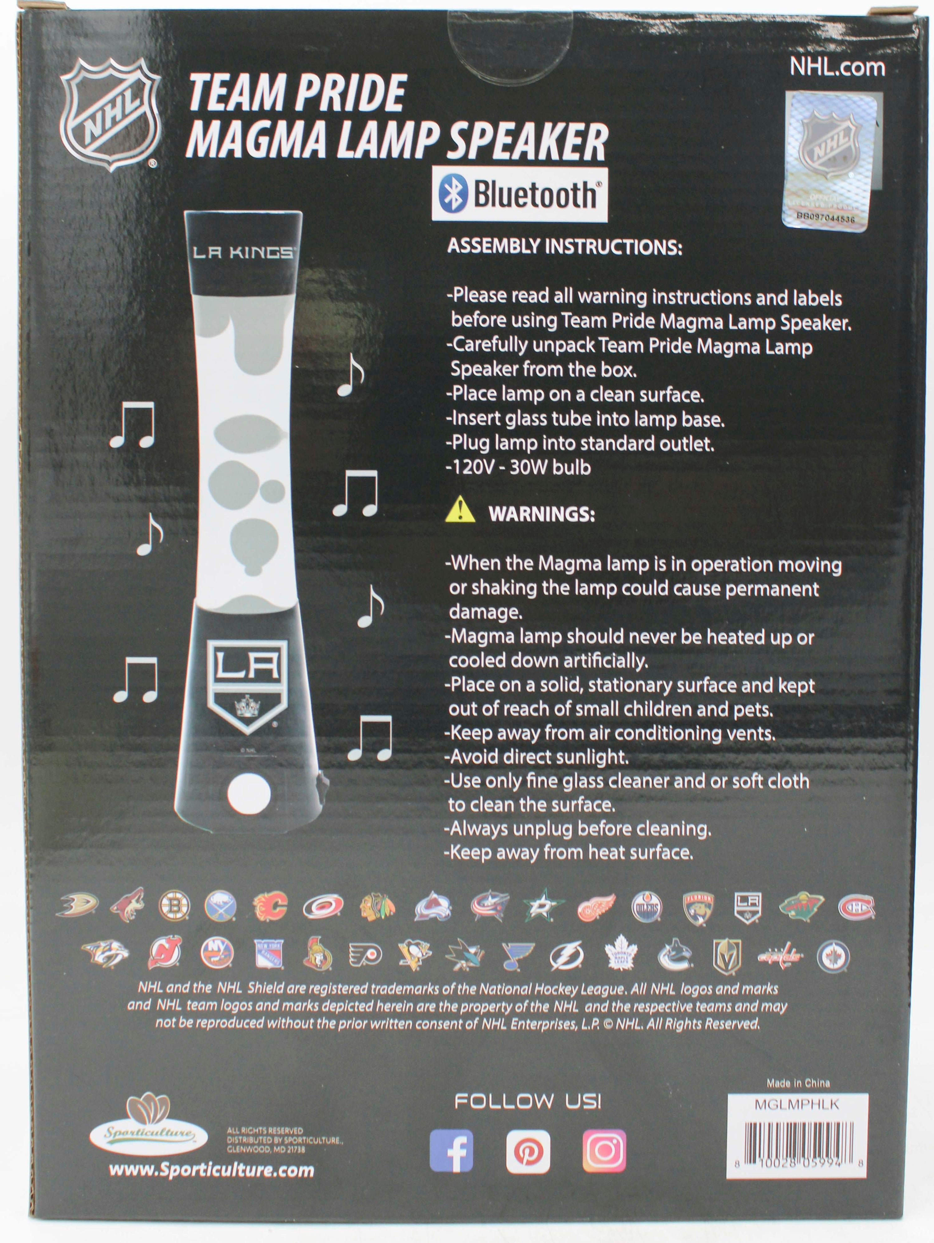 NHL LOS ANGELES KINGS LAVA LAMP SPEAKER 16.5"