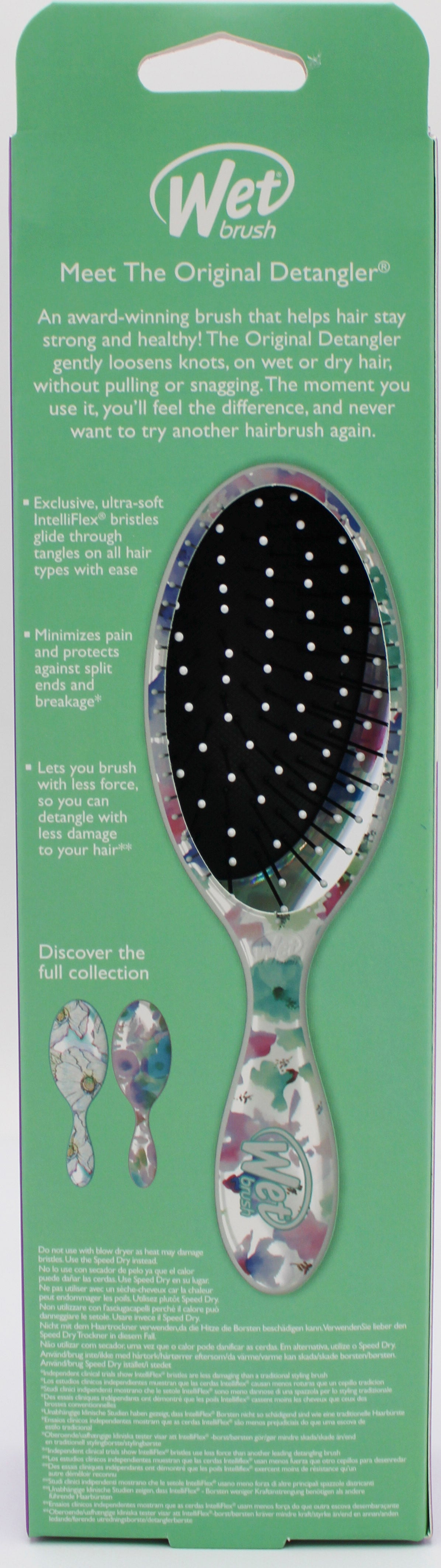 WET BRUSH  DETANGLER WATER COLOR FLORAL PAINTED LILIES NI