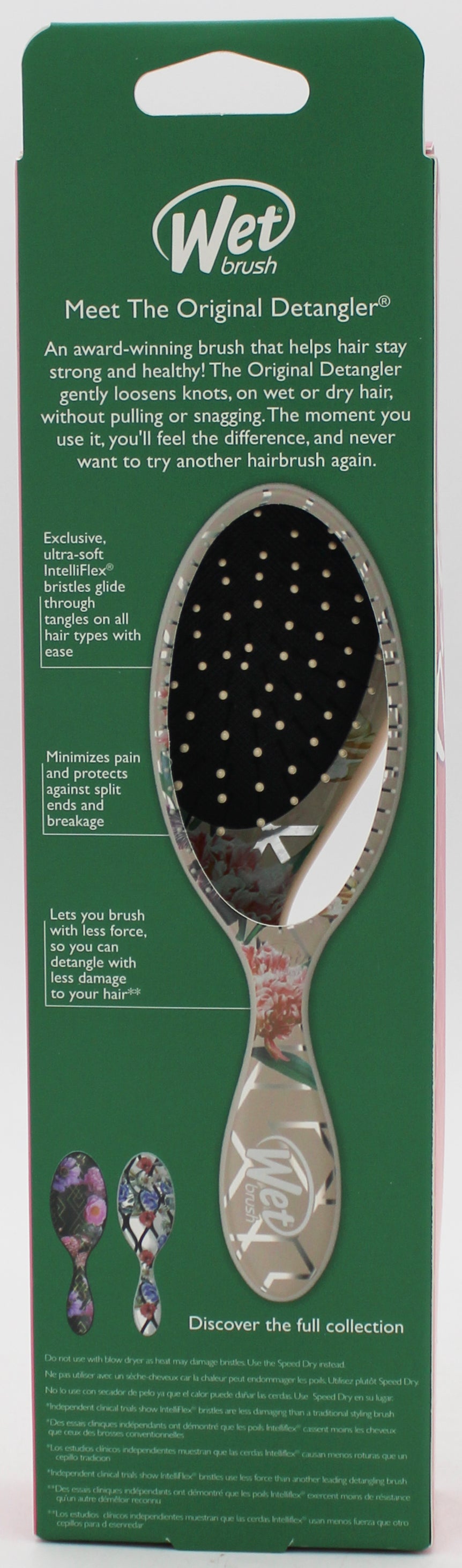 WET BRUSH ORIGINAL DETANGLER GEOMETRIC FLOWERS NI