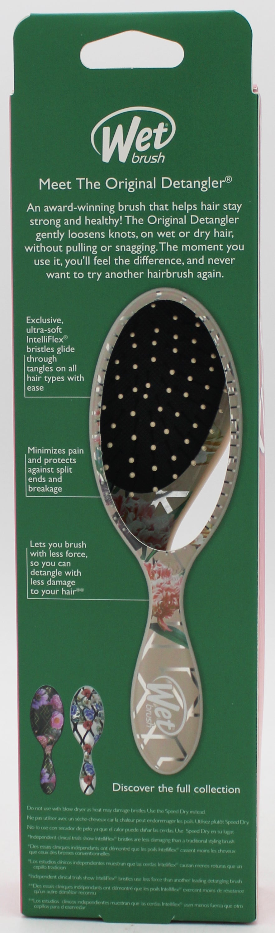 WET BRUSH ORIGINAL DETANGLER GEOMETRIC FLOWERS NI