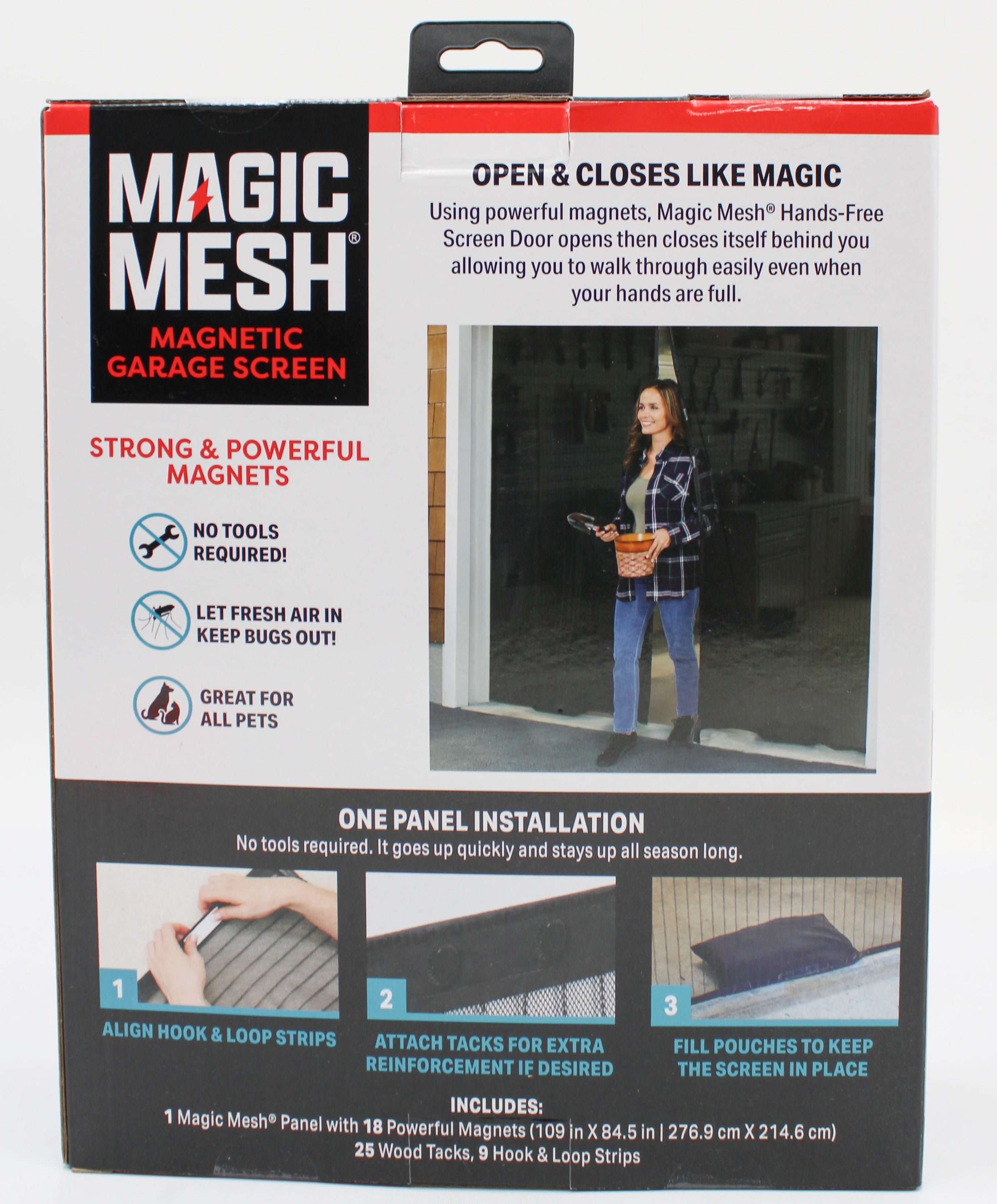 MAGIC MESH GARAGE DOOR HANDS FREE SCREEN NI