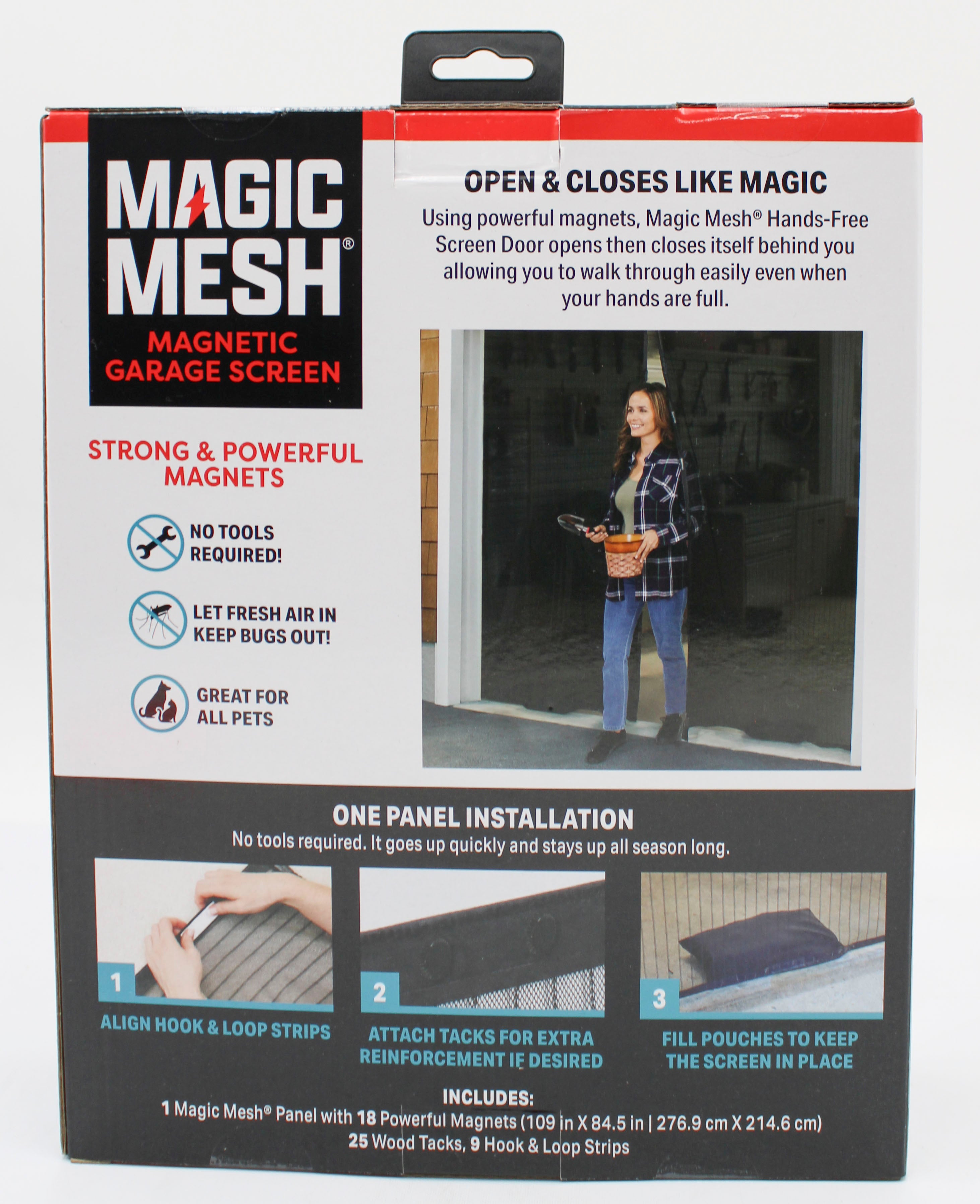 MAGIC MESH GARAGE DOOR HANDS FREE SCREEN NI