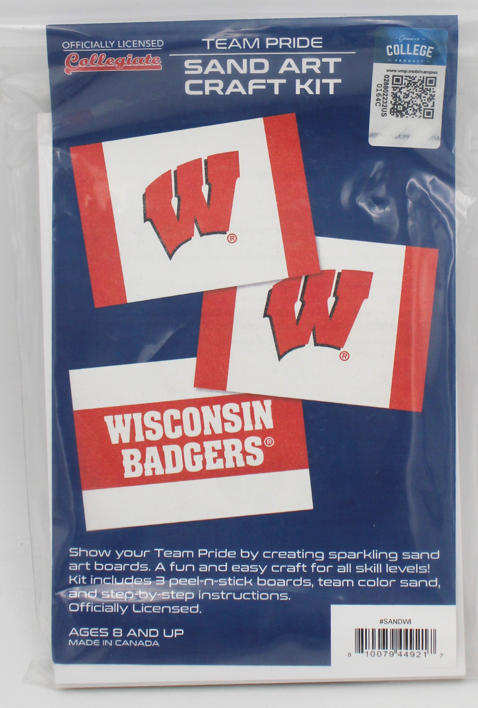 WISCONSIN BADGERS SAND ART CRAFT KIT