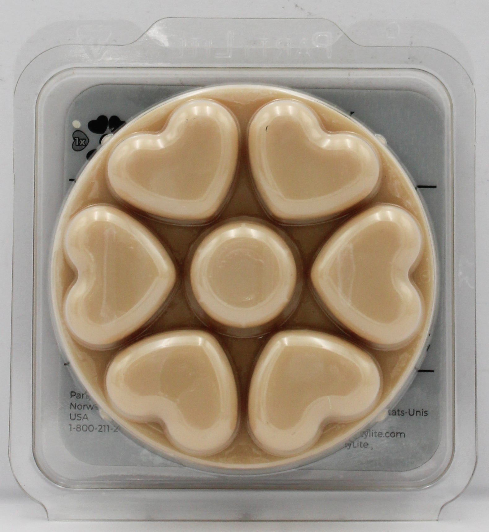 PARTYLITE HONEY & AMBER SCENT PLUS HEART MELTS 3.2oz