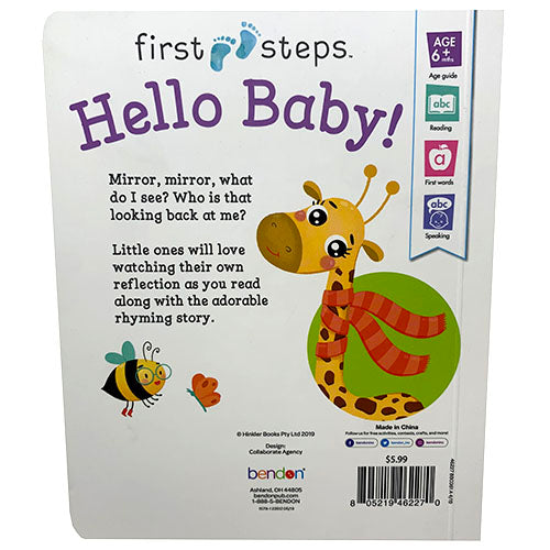 1ST STEP MIRROR BOOK($5.99)HELLO