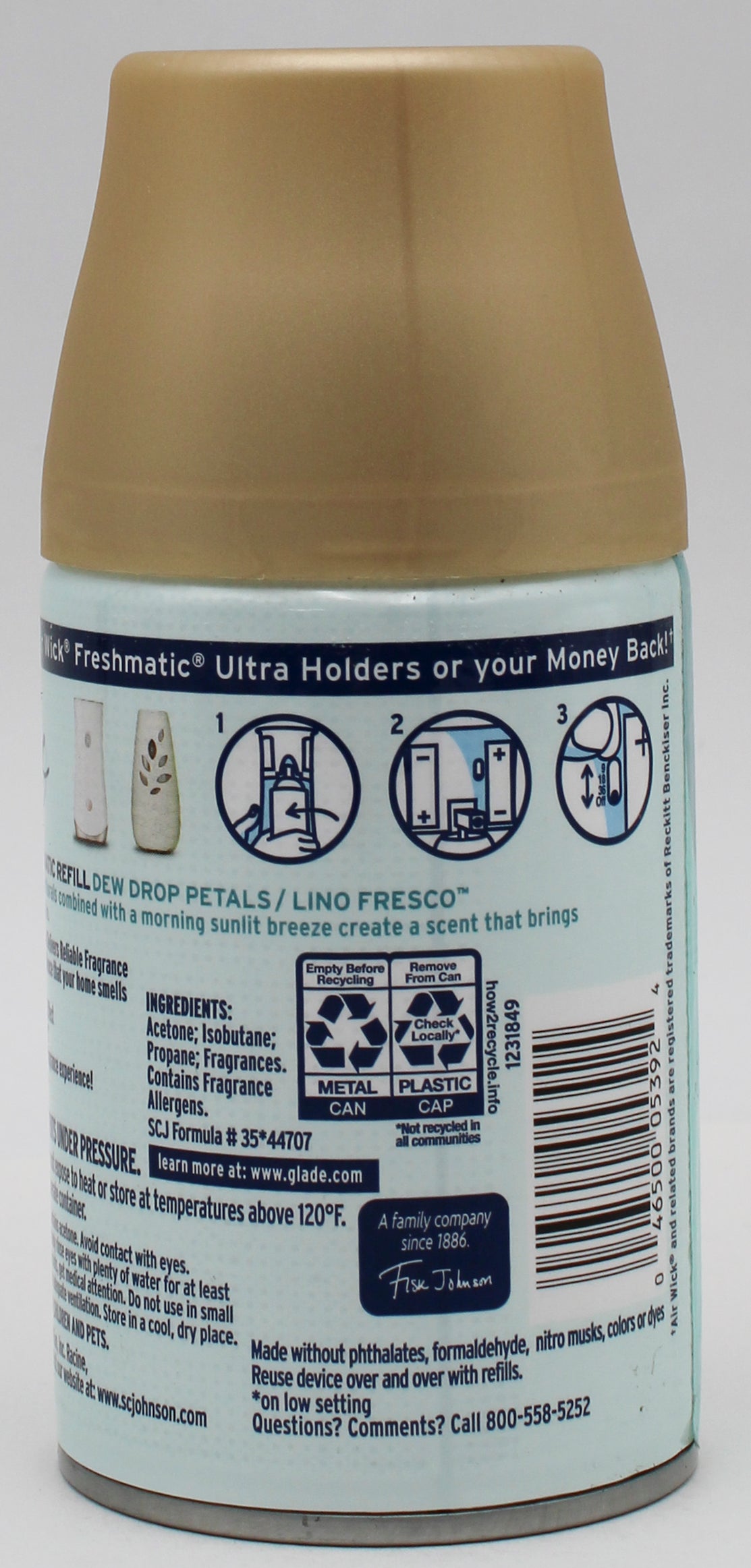 GLADE AUTOMATIC SPRAY REFILL DEWDROP PETALS 6.2oz US