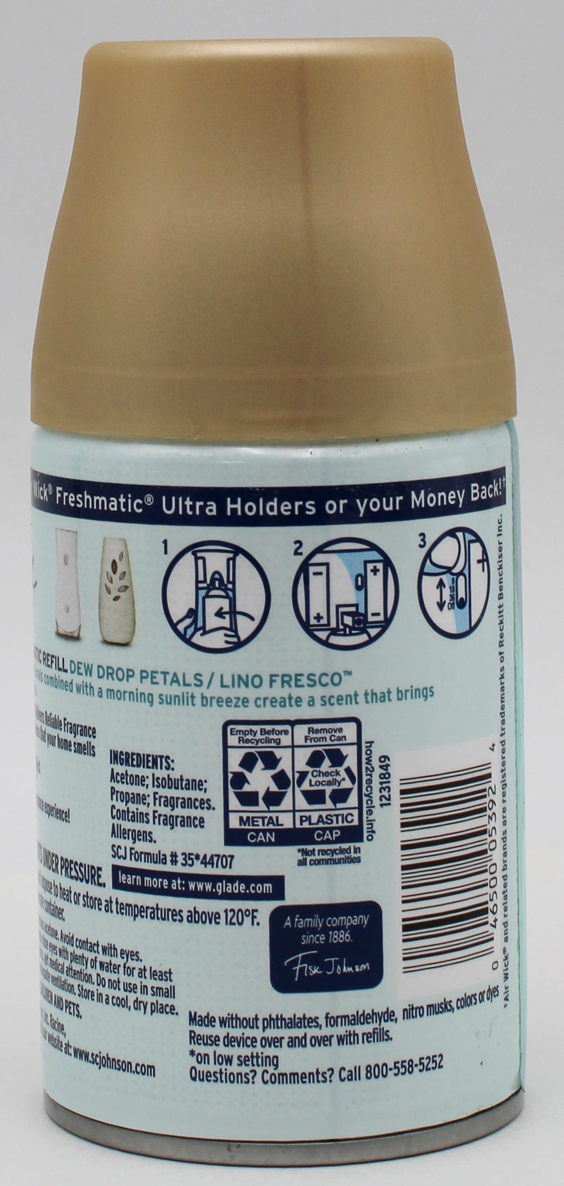 GLADE AUTOMATIC SPRAY REFILL DEWDROP PETALS 6.2oz US