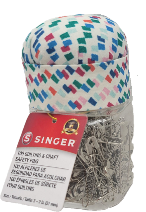 SINGER SAFETY PINS IN A JAR 100CT QUILTING &CRAFT