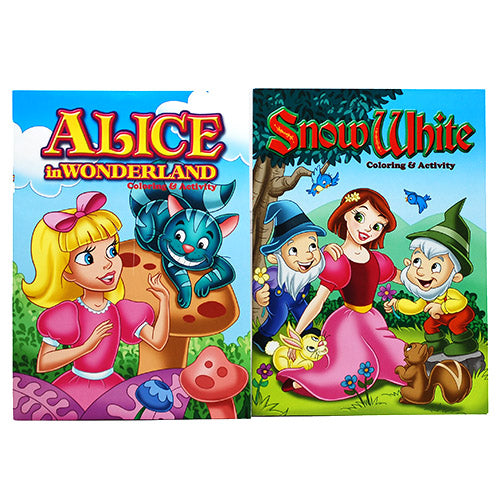 COLOR/ACTVTY BOOK-ALICE/SNOW WHITE