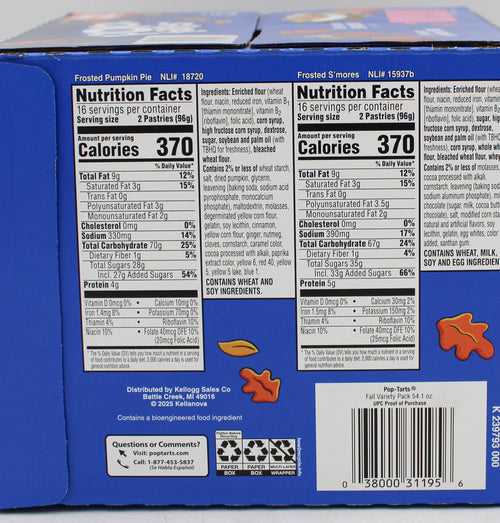 KELLOGG'S POP-TARTS 2 FLAVORS 54.1 Oz BB 5/6/26