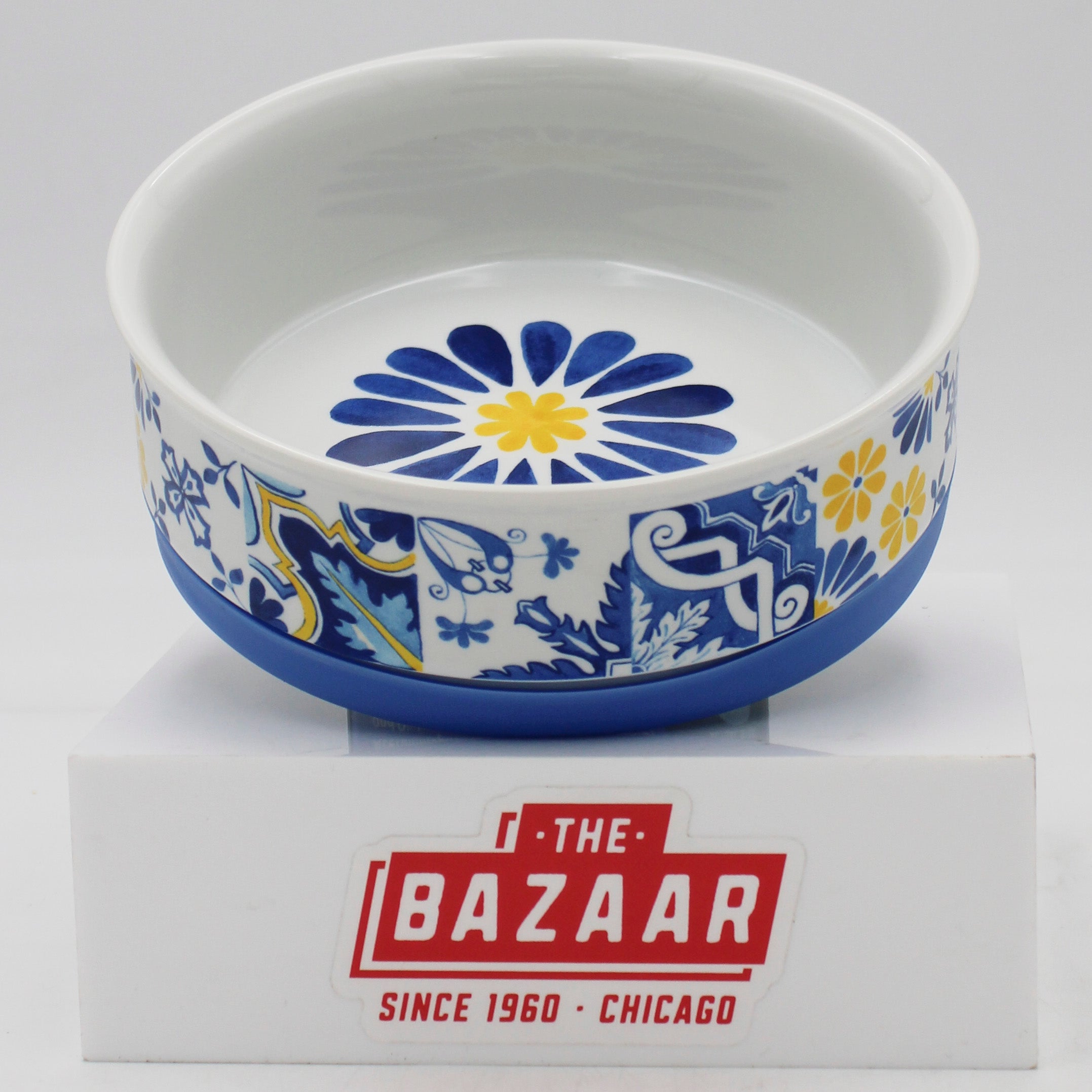 PET BOWL - PORTUGUESE AZULEJOS MEDIUM 6Dx2H