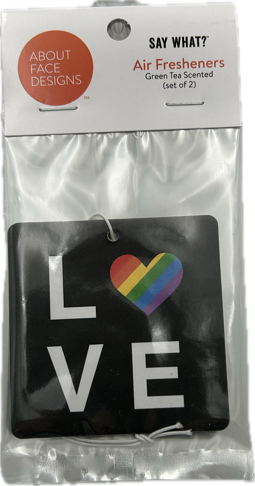 LOVE CAR AIR FRESHENER 2pc