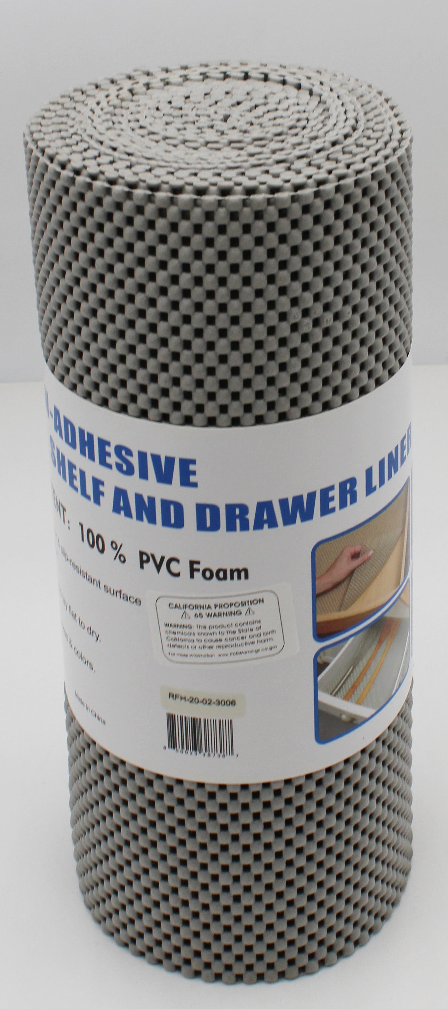 12x180" GRAY SHELF LINER