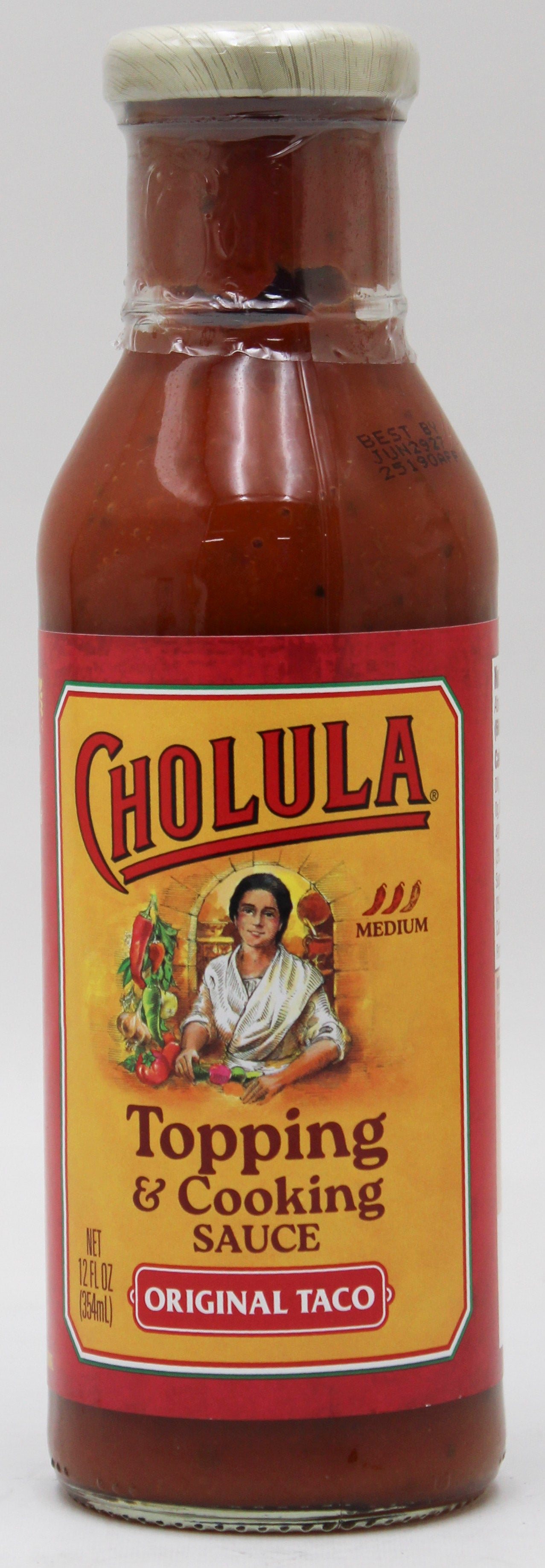 CHOLULA TACO SAUCE 12 FL OZ BB  6/29/27