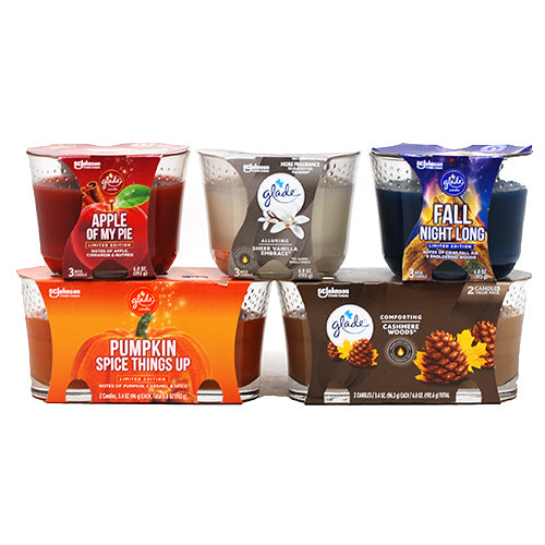 GLADE CANDLES ASST COUNTER DISPLAY