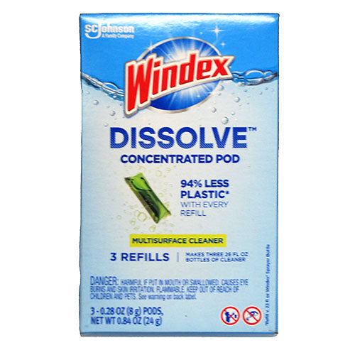 WINDEX DISSOLVE CONCENTRATED POD 3 REFILLS 0.28OZ