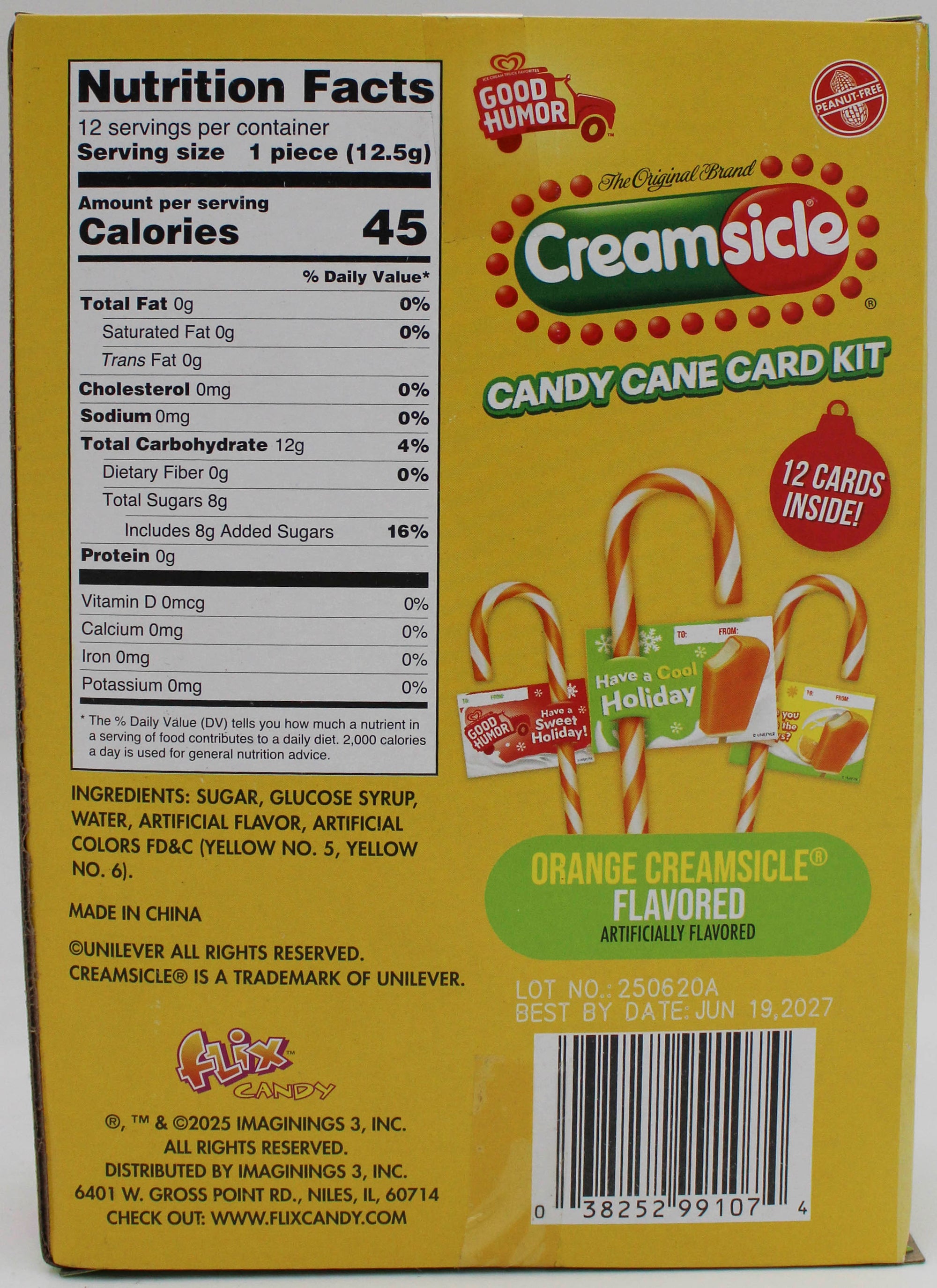 CREAMSICLES CANDY CANES BB 6/19/27