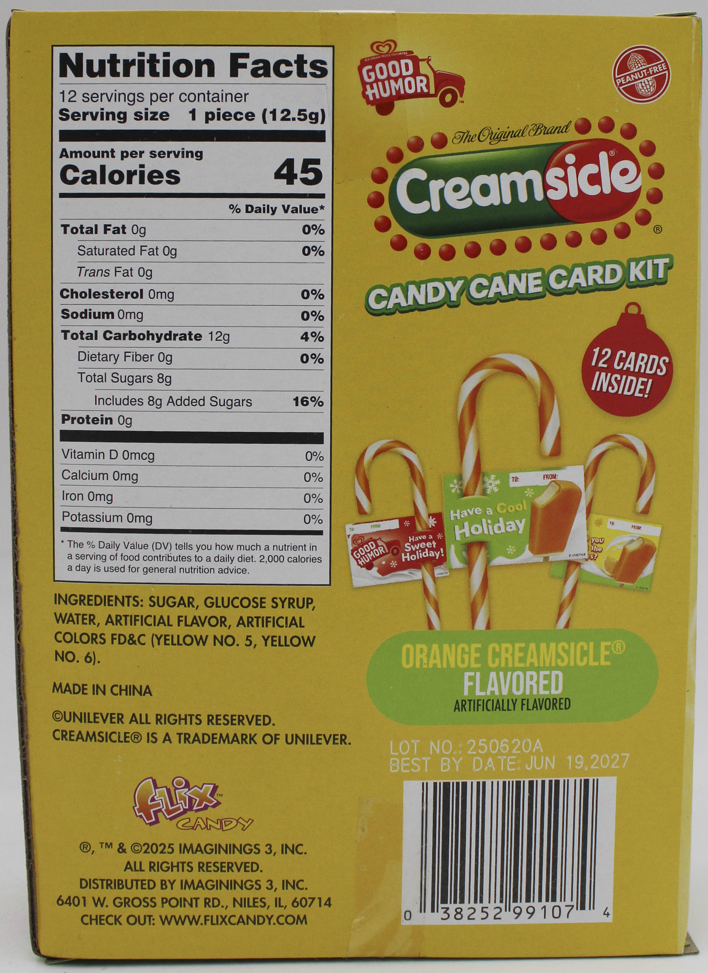 CREAMSICLES CANDY CANES BB 6/19/27