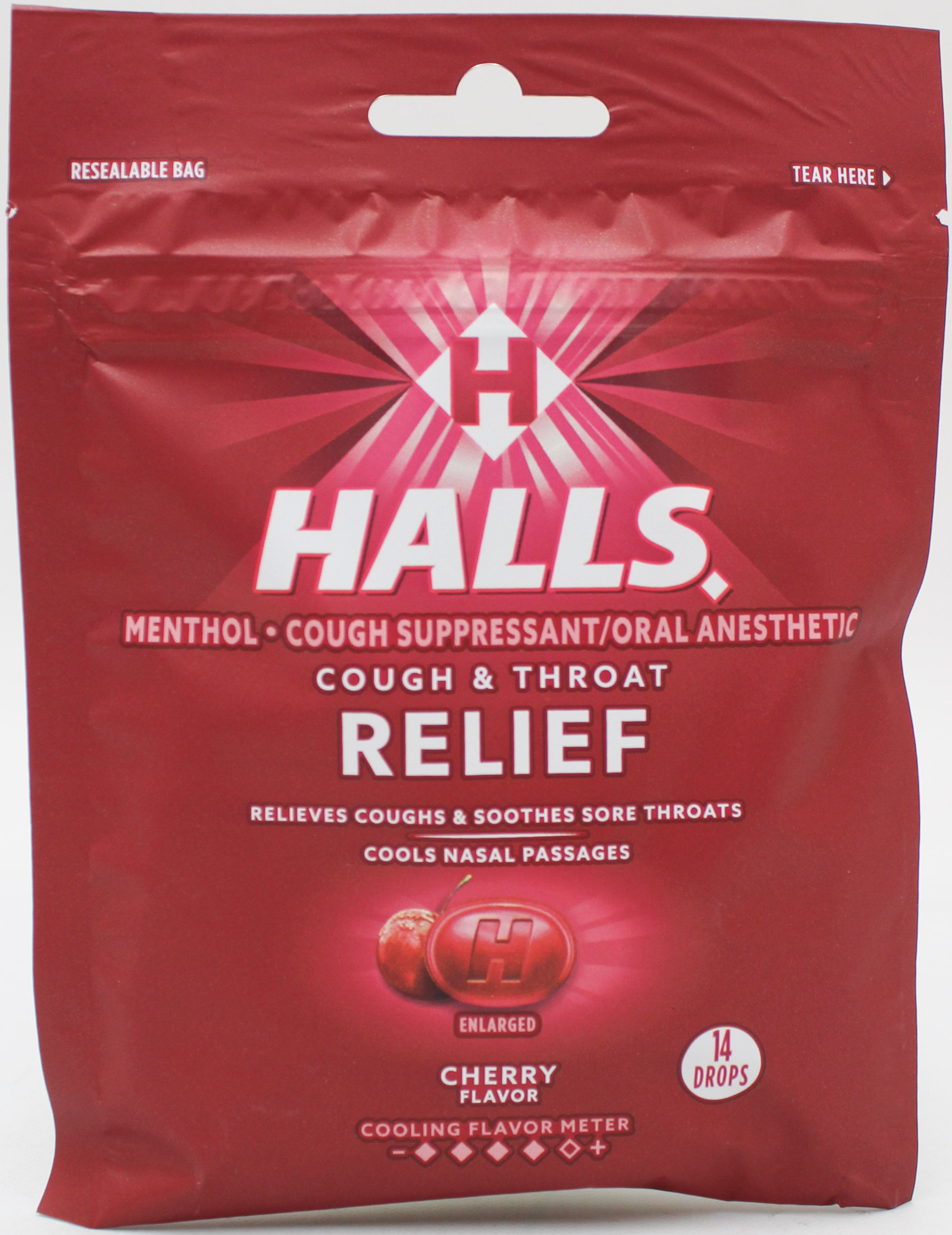 HALLS CHERRY BAG 14 PC EXP 2/20/27