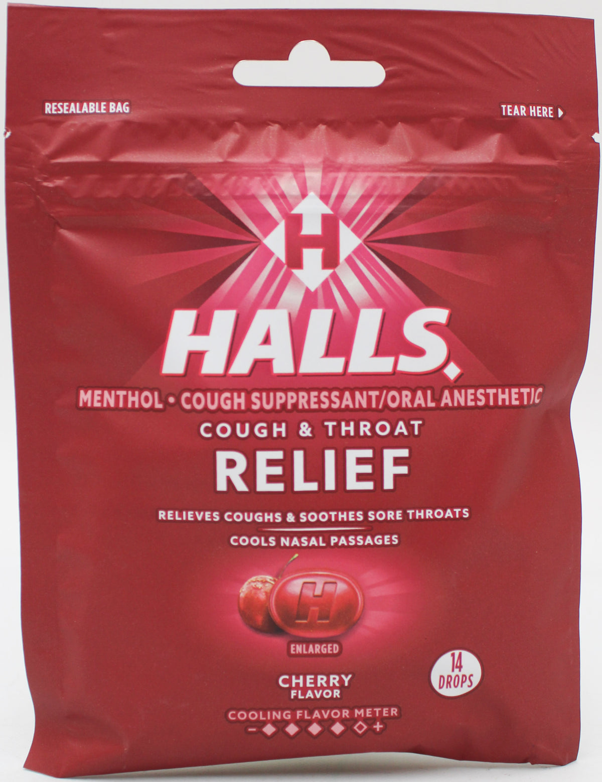 HALLS CHERRY BAG 14 PC EXP 2/20/27