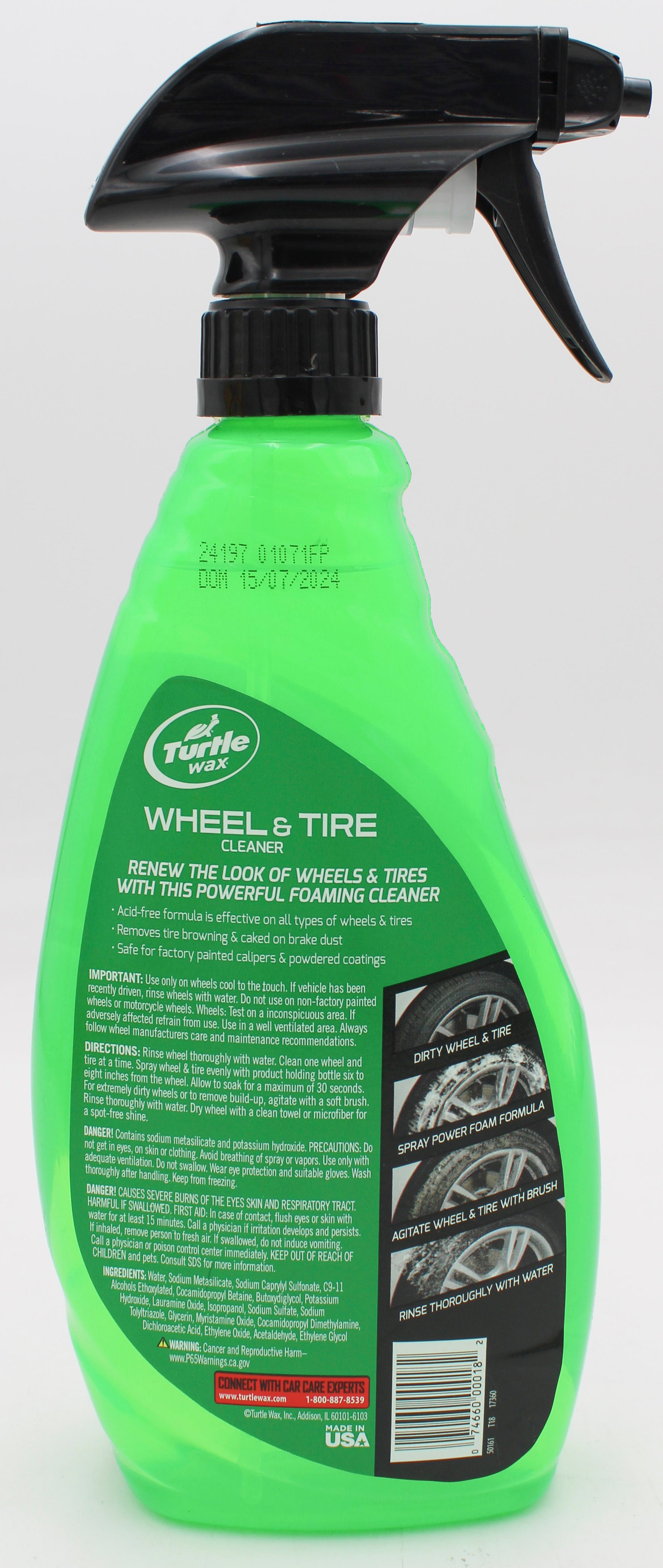 SP TURTLE WAX WHEEL & TIRE CLEANER 23oz'
