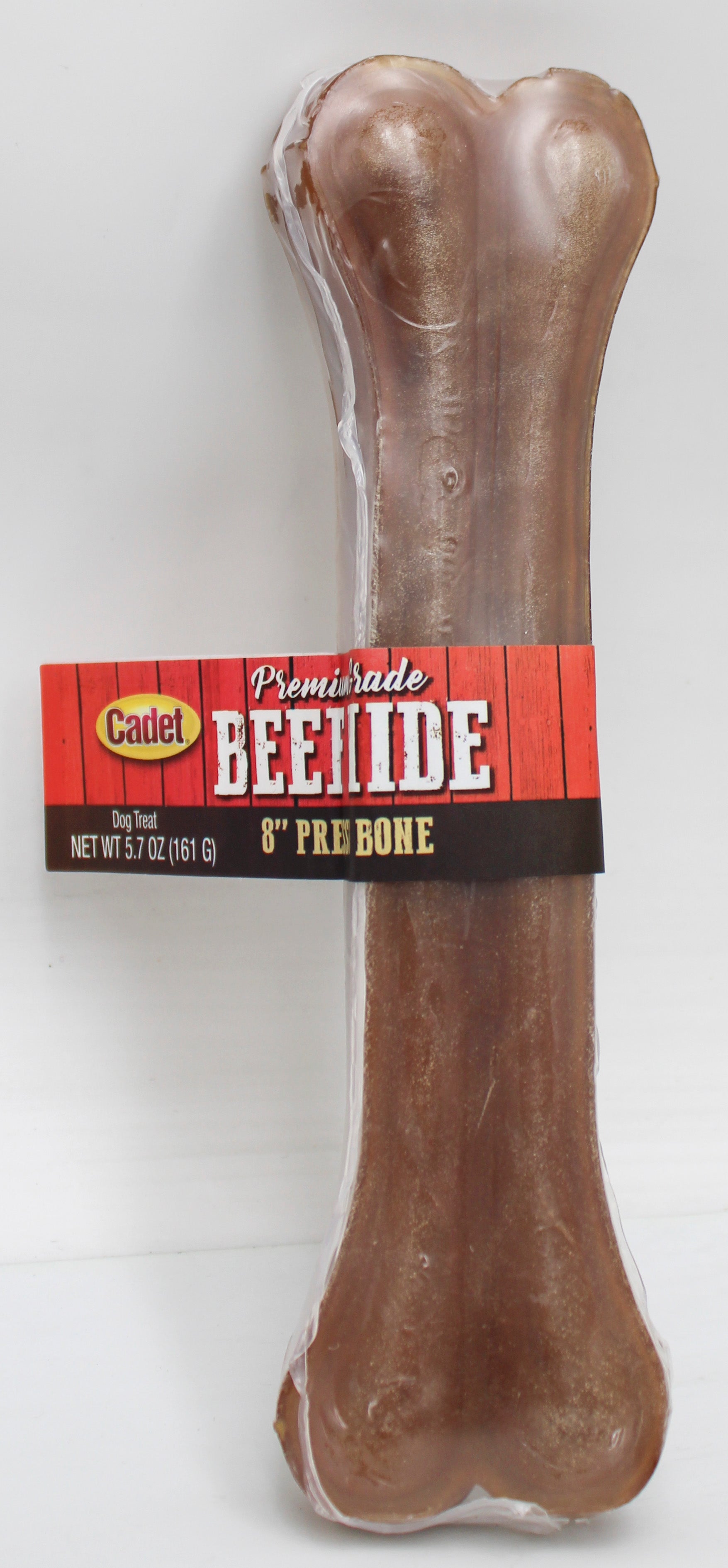 CADET PRESSED BEEF HIDE (RAWHIDE) BONE 8" BB 4/25/2027