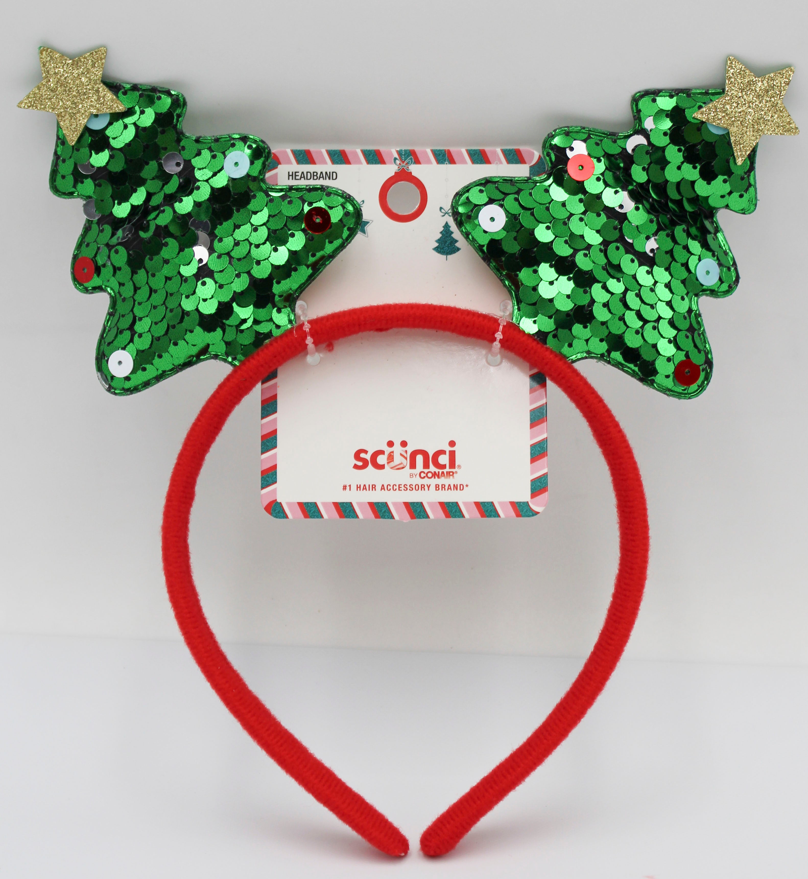Scrunci Xmas Trees Headband – Festive Accessory