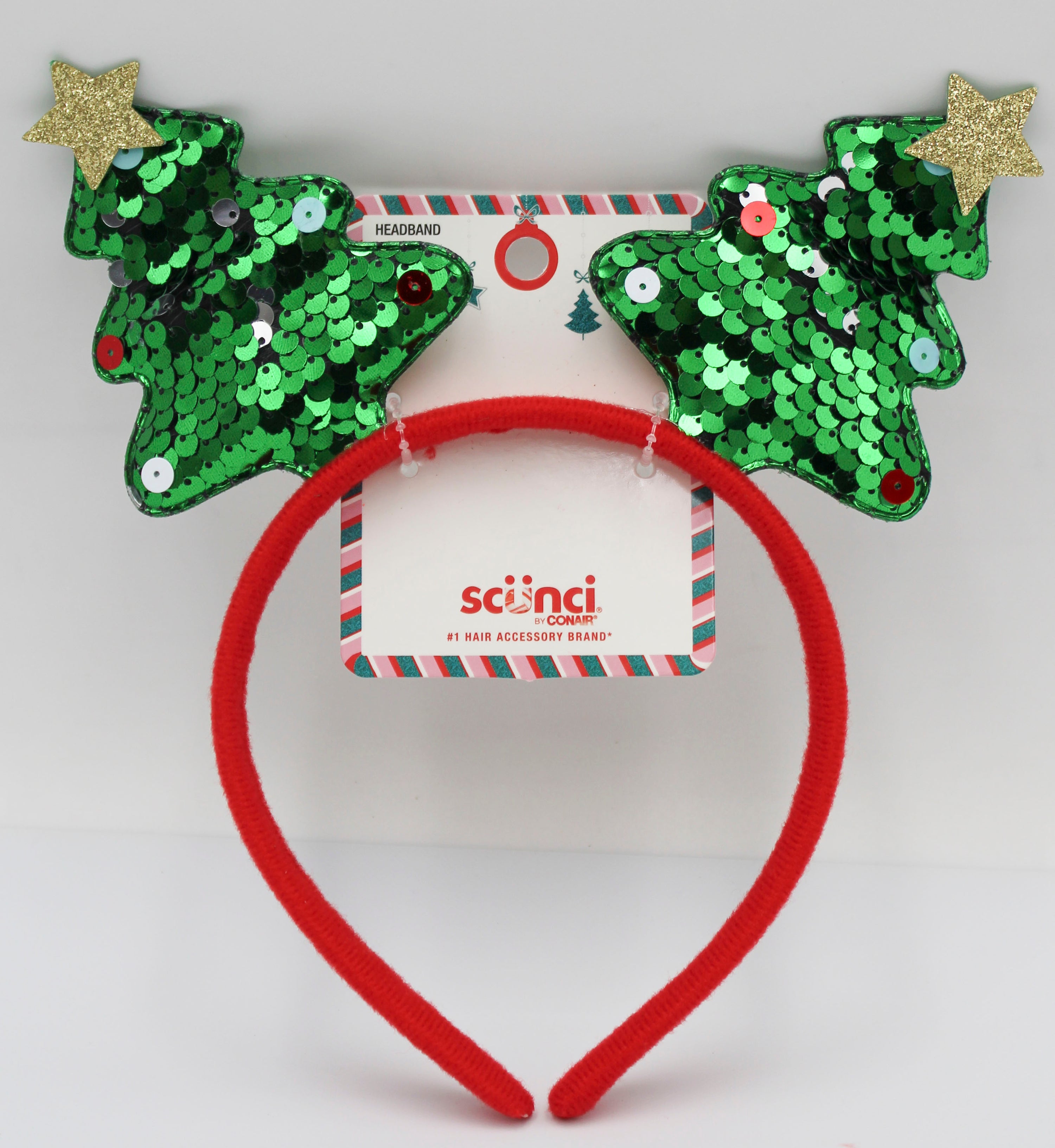 Scrunci Xmas Trees Headband – Festive Accessory