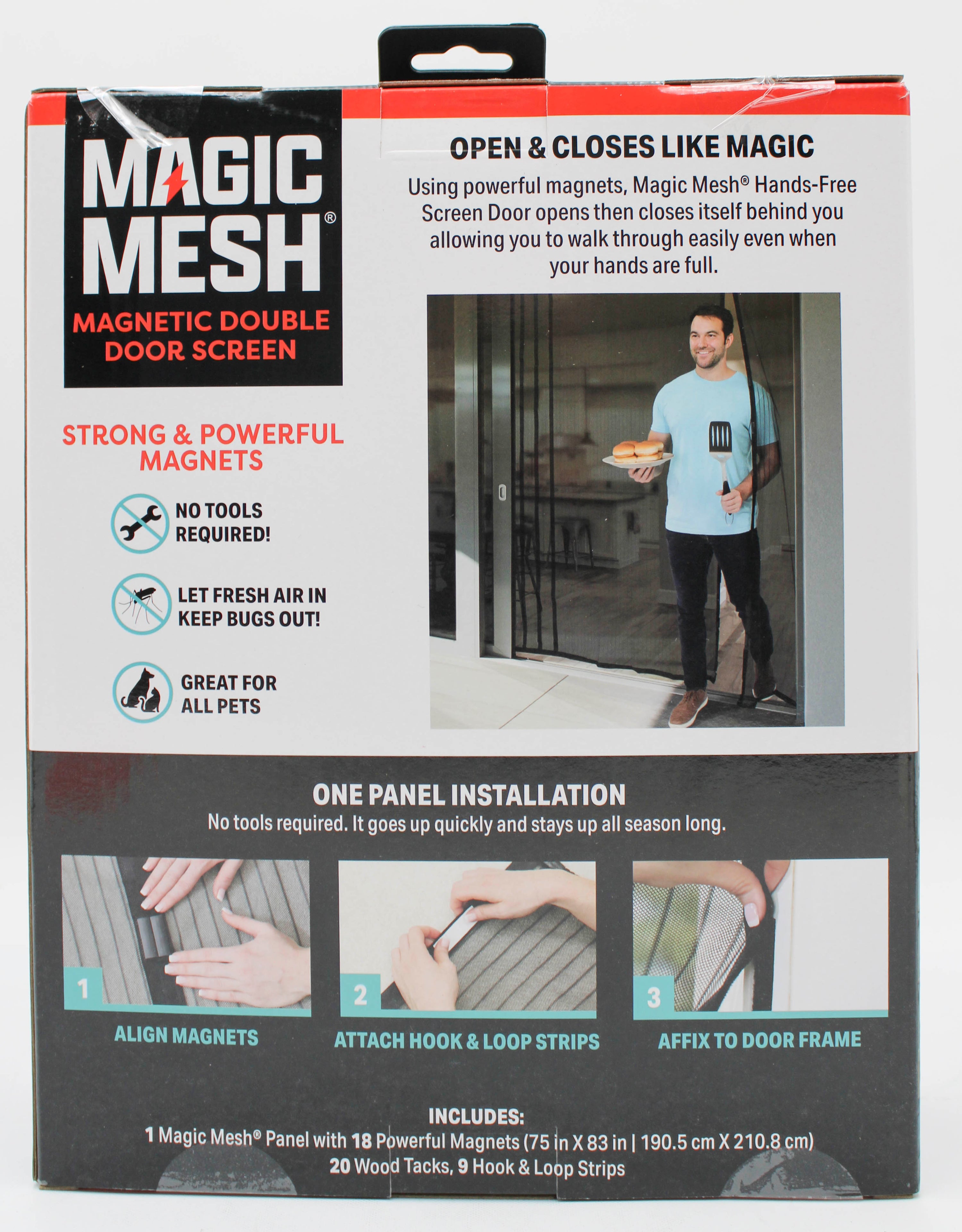 MAGIC MESH DOUBLE DOOR HANDS FREE SCREEN NI