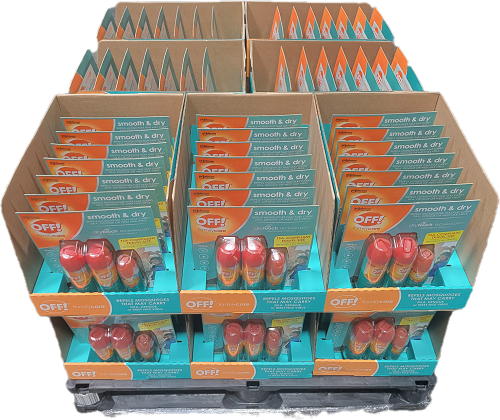 OFF FAMILY CARE INSECT REPELLENT SMOOTH & DRY 3PACK 2-6oz 1-2.5oz US DISPLAY