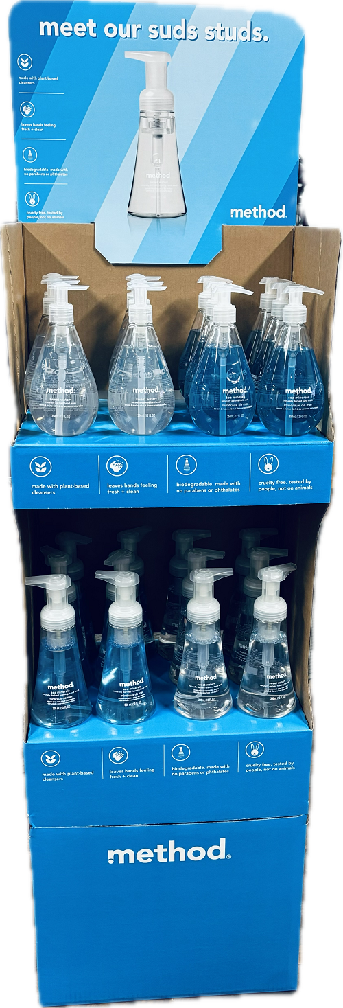 METHOD EVERYDAY HAND WASH FLOOR DISPLAY 24CT ASSORTED