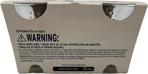 GLADE CANDLE VANILLA CARAMEL TWIST 2ct 3.4oz US