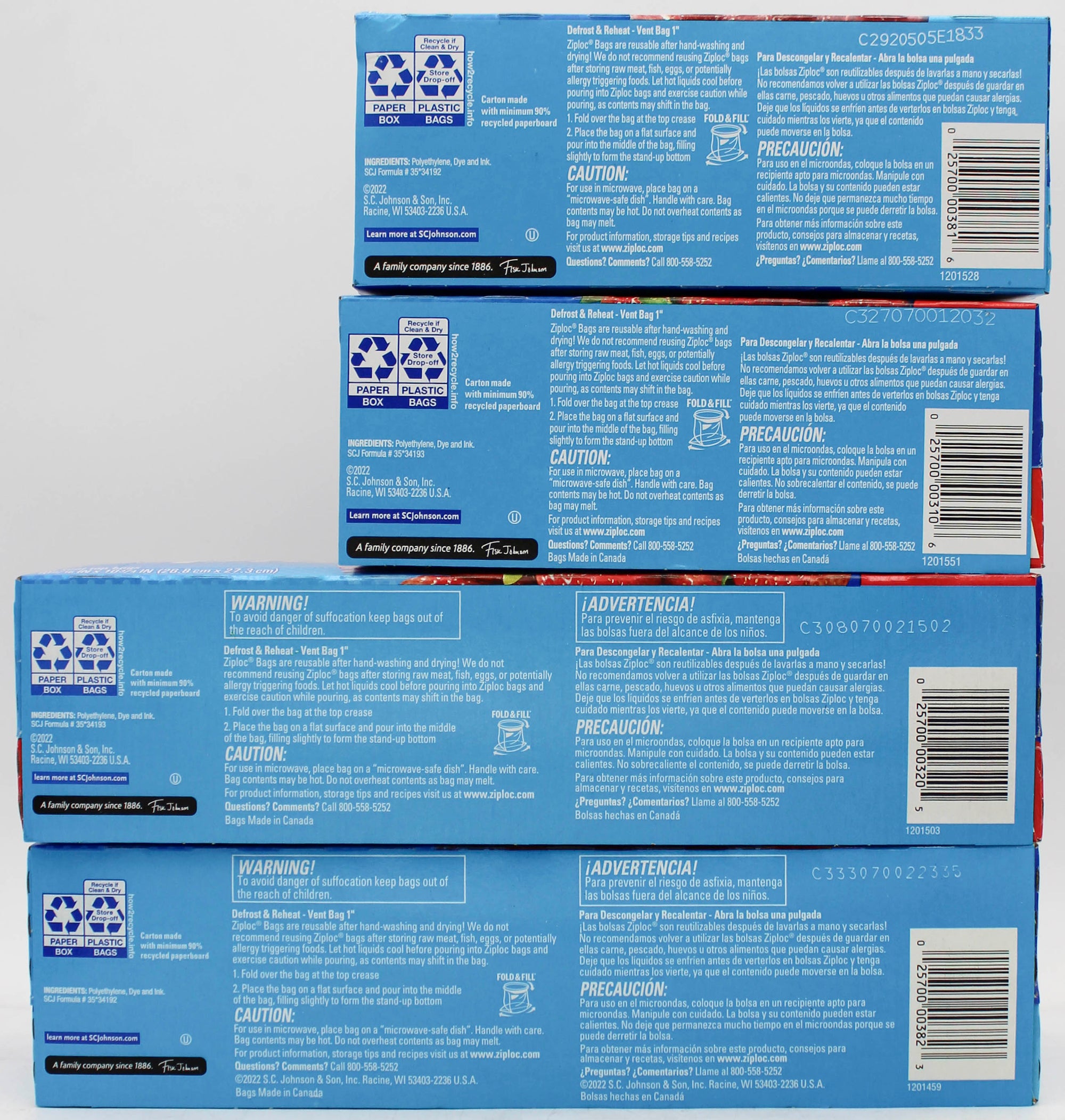 ZIPLOC PRESS N SEAL MIXED PPK