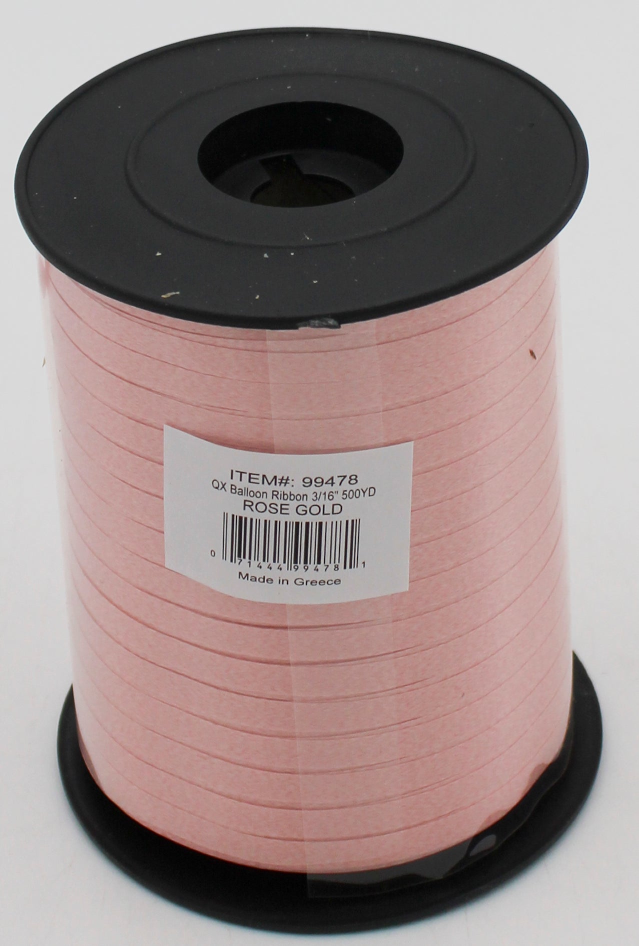 QX BALLOON RIBBON 3/16 500 YDS ROSE GOLD