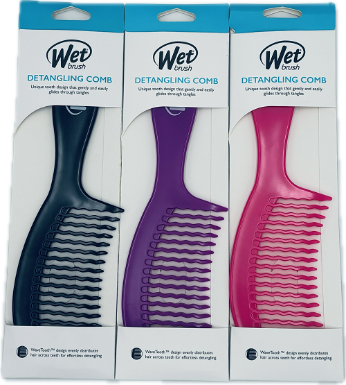 WET BRUSH DETANGLING COMB ASST COLORS   NI