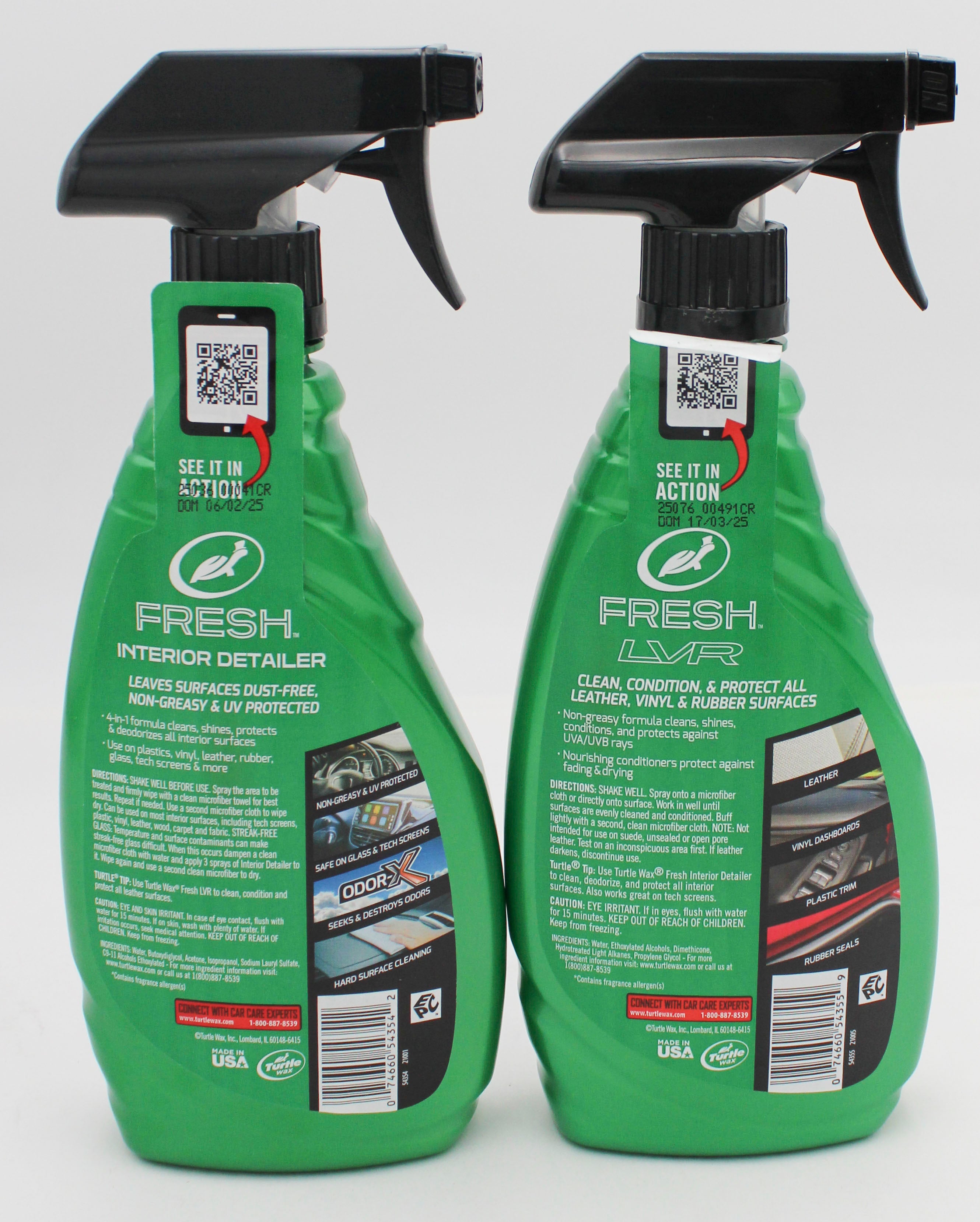 SP TURTLE WAX FRESH LVR CLEAN CONDITION PROTECTANT & CLEANER PROTECTANT 16oz FRESH LINEN SCENT DISPLAY