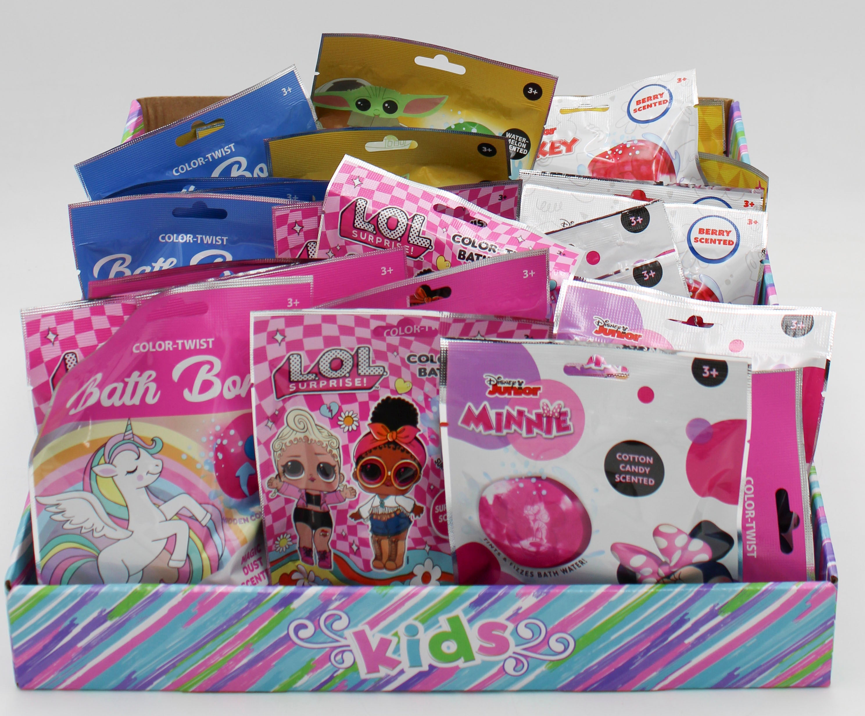 ASSORTED LICENSE COLORTWIST BATH BOMB NI