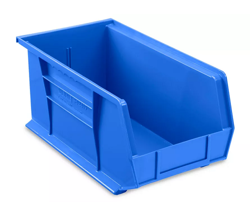 S-12419 HOPPER BIN 15x8x7 BLUE USED