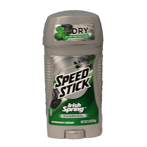 IRISH SPRING SPEED STICK MENS DEODORANT 2.7OZ-CHARCOAL NI