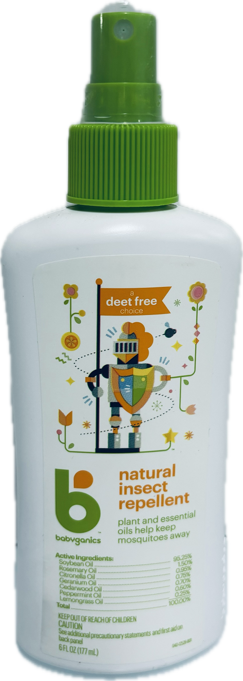 BABYGANICS NATURAL INSICT REPELLENT 6oz  DEEP FREE