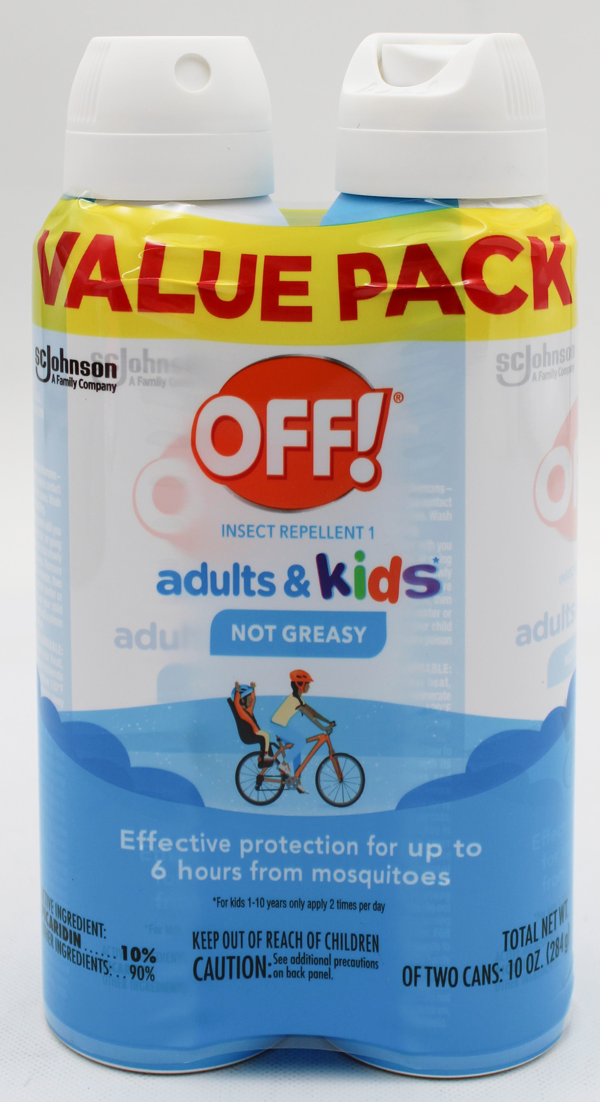 OFF ADULTS KIDS AEROSOL INSECT REPELLENT TWIN PACK 5oz