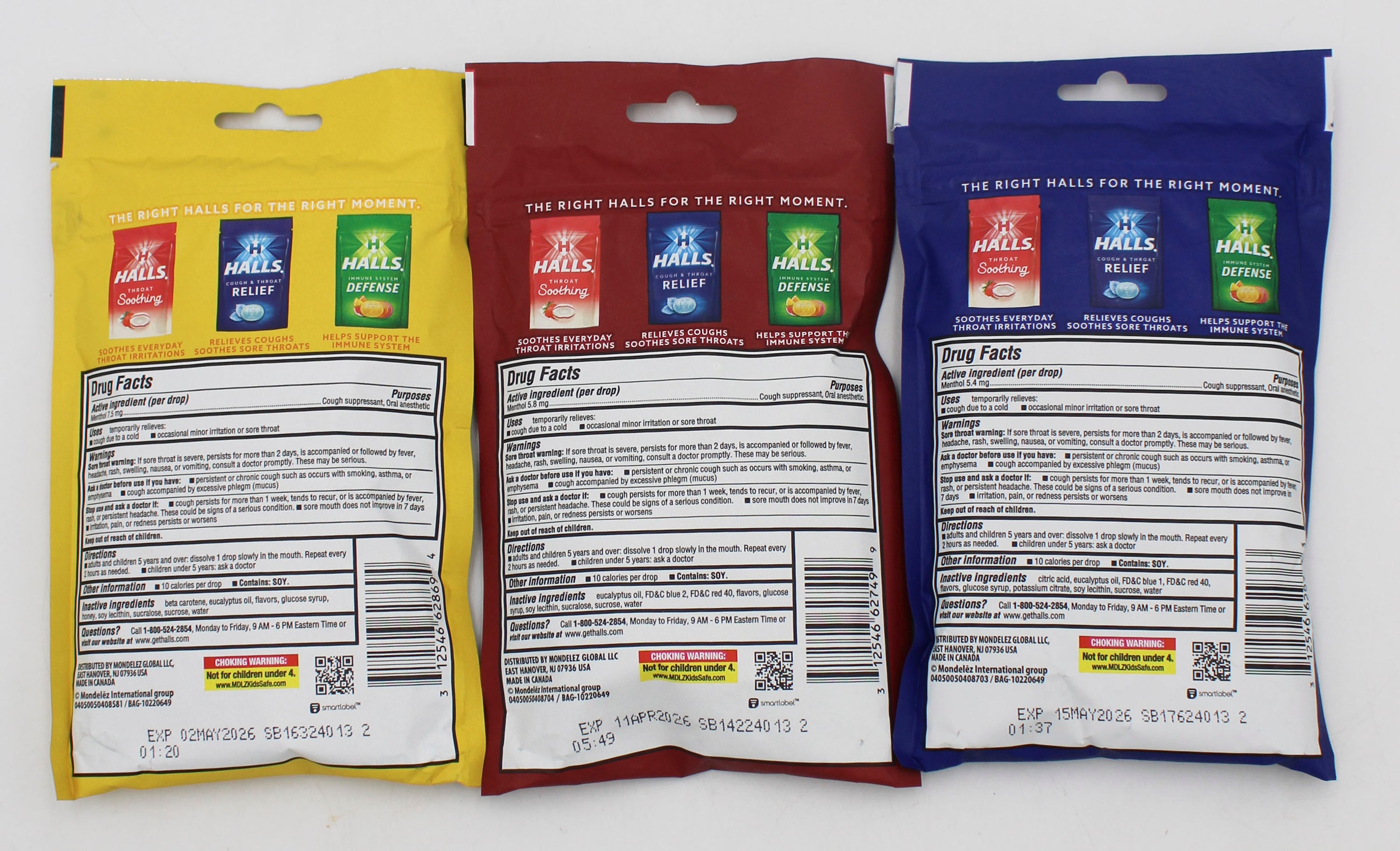 HALLS 30 PC MIX FLOOR STAND EXP 4/11/26