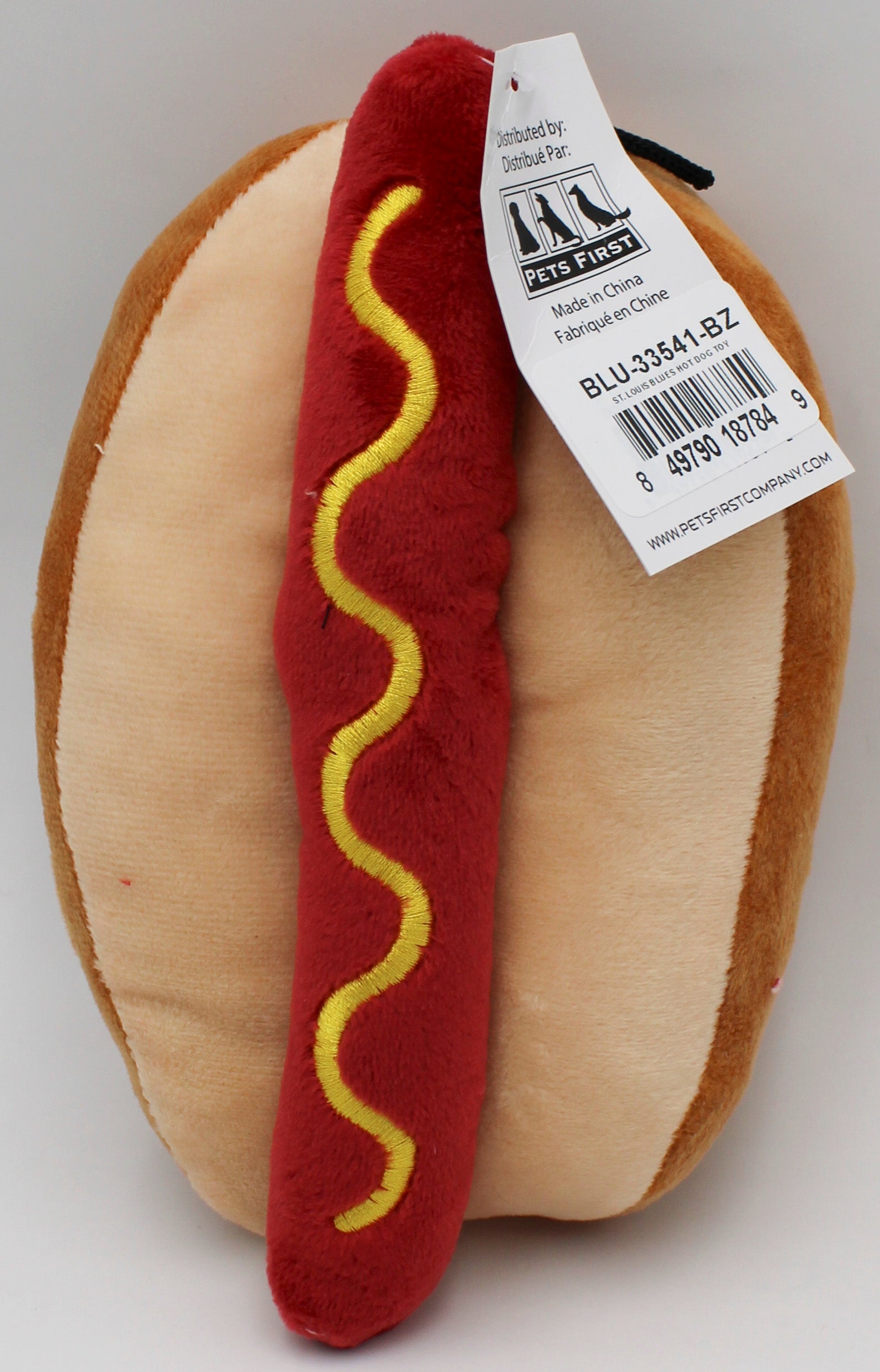 NHL St. Louis Blues Hot Dog Dog Toy | Pet Toy | Wholesale